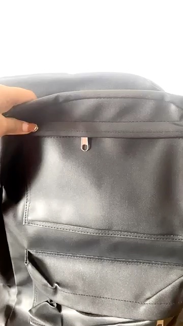 Tas Ransel Punggung Kulit Sekolah Pria Backpack Polos - Foto ulasan pembeli