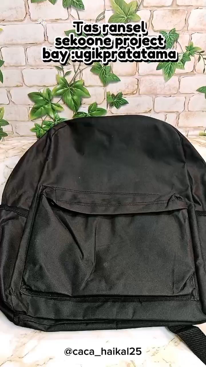 Tas Ransel Remaja Motif CLASIC Unisex Casual Backpack Bahan Kanvas Desain Simpel,Kuat,Tidak Mudah Luntur Dan Awet - Foto ulasan pembeli