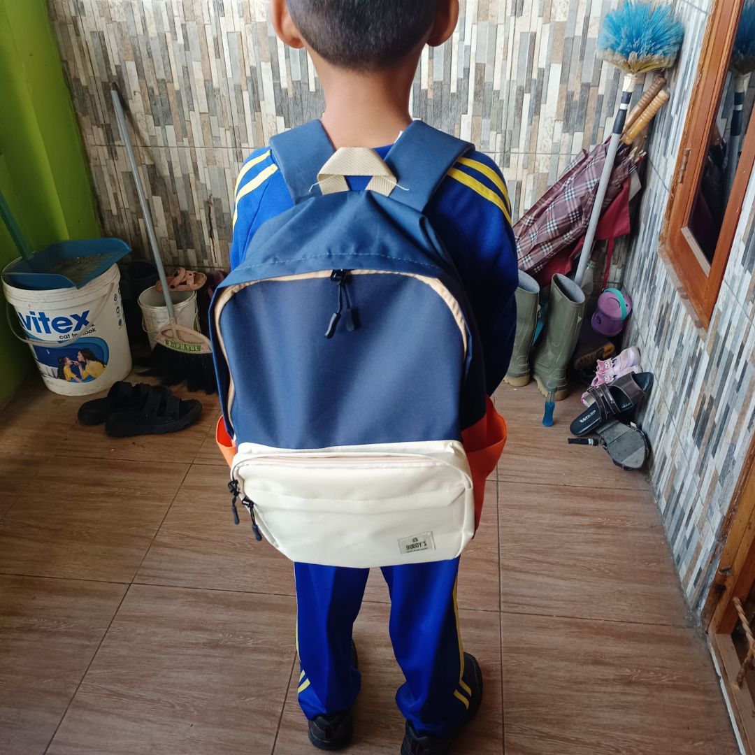 Tas Ransel Sd Smp Sma Sekolah Remaja Laki laki Perempuan Backpack Laptop - Foto ulasan pembeli