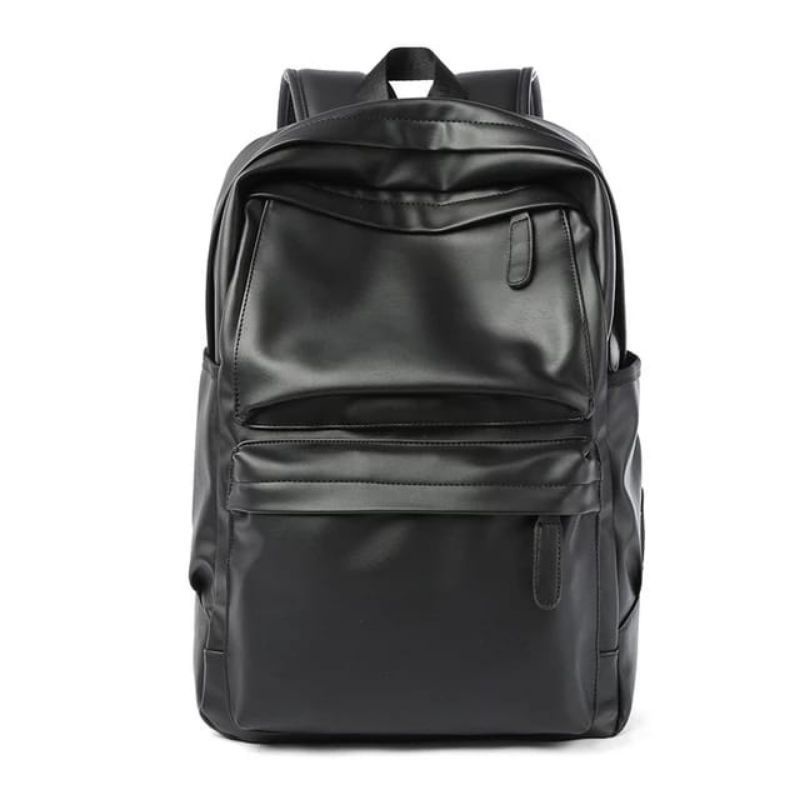 Tas Ransel Sekolah Gendong Kulit Backpack Pria - foto 1 dari 10