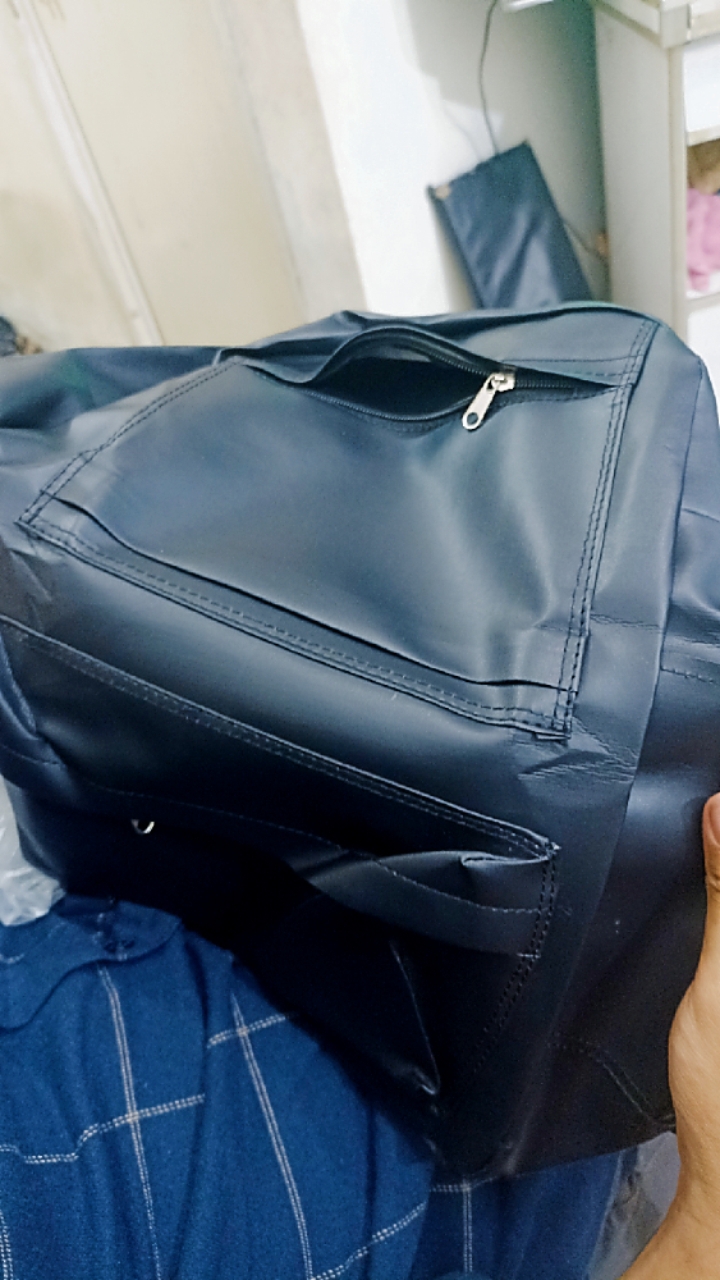 Tas Ransel Sekolah Gendong Kulit Backpack Pria - Foto ulasan pembeli