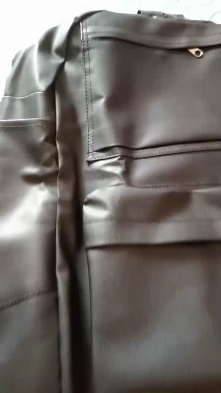 Tas Ransel Sekolah Gendong Kulit Backpack Pria - Foto ulasan pembeli