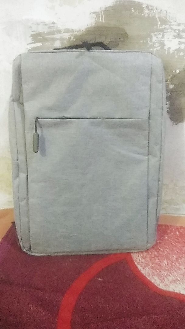 Tas Ransel Sekolah Kerja Kuliah / BackPack Kanvas Import Port USB Trendy Unisex Korean Style - WY14 - foto 8 dari 10
