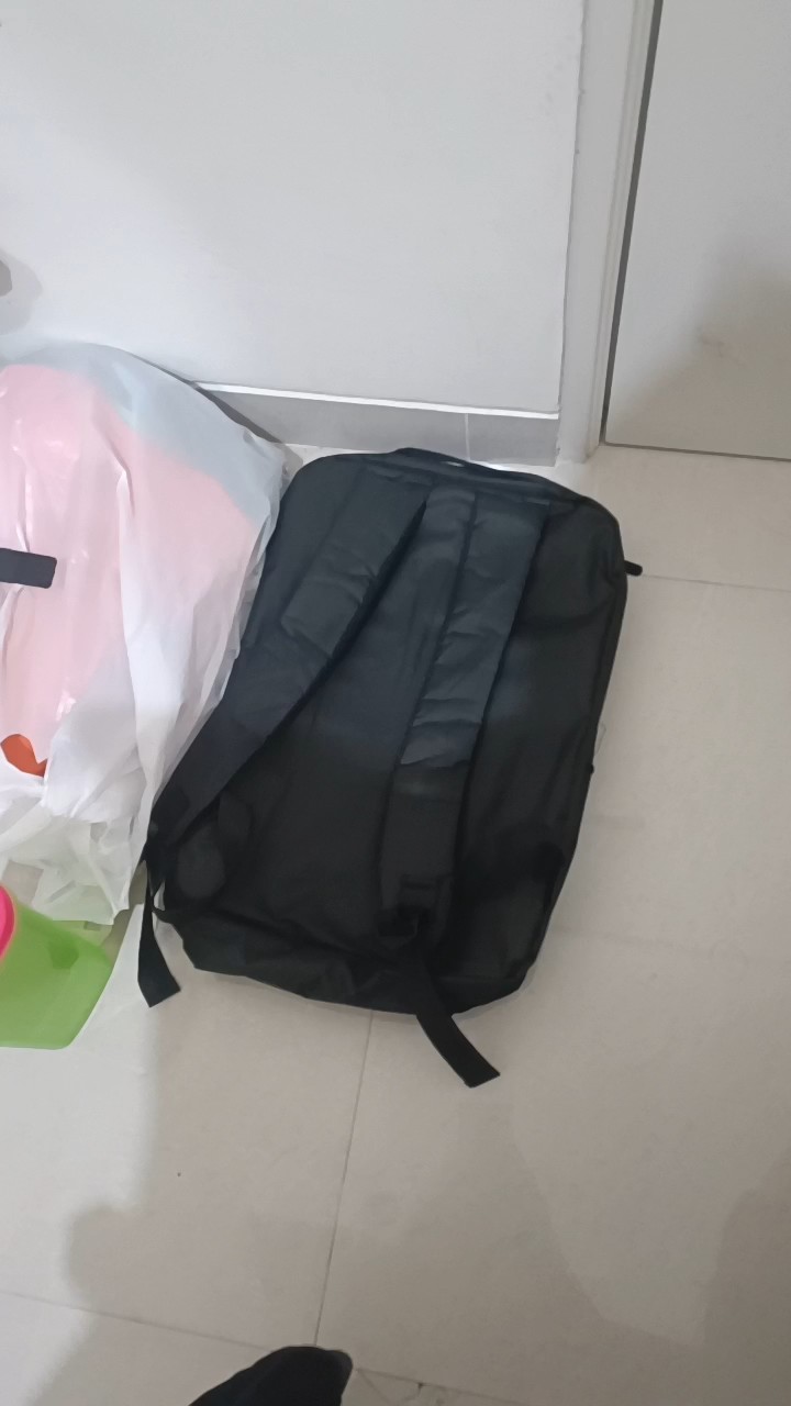Tas Ransel Sekolah Kerja Kuliah / BackPack Kanvas Import Port USB Trendy Unisex Korean Style - WY14 - Foto ulasan pembeli