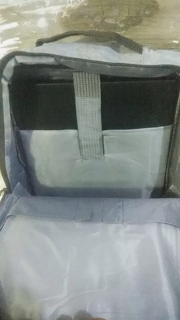 Tas Ransel Sekolah Kerja Kuliah / BackPack Kanvas Import Port USB Trendy Unisex Korean Style - WY14 - Foto ulasan pembeli