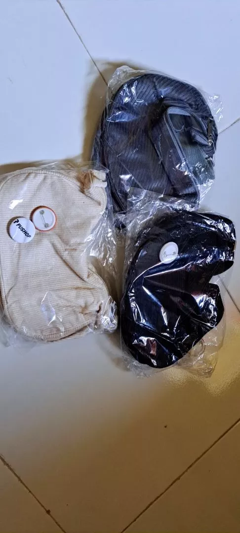 Tas Selempang Corduroy Loly Tas Slingbag Wanita Pushop - Foto ulasan pembeli
