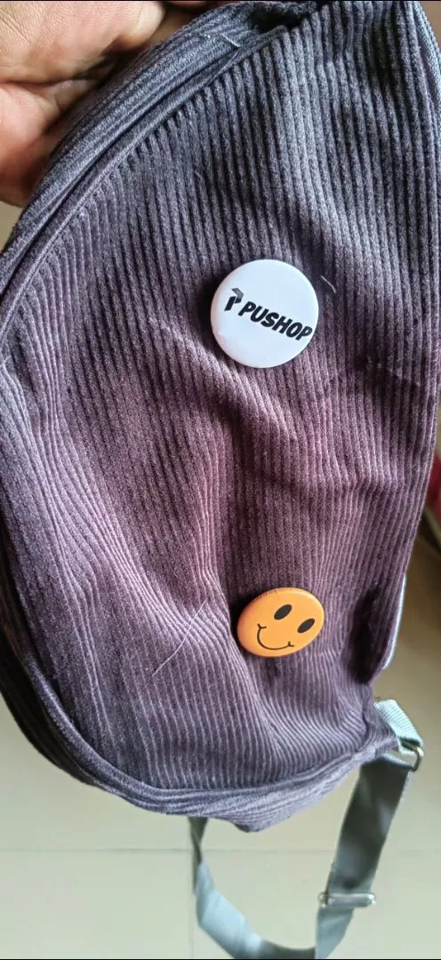 Tas Selempang Corduroy Loly Tas Slingbag Wanita Pushop - Foto ulasan pembeli