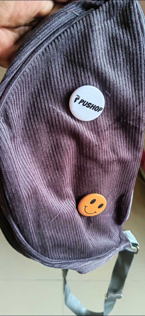 Tas Selempang Corduroy Loly Tas Slingbag Wanita Pushop - Foto ulasan pembeli