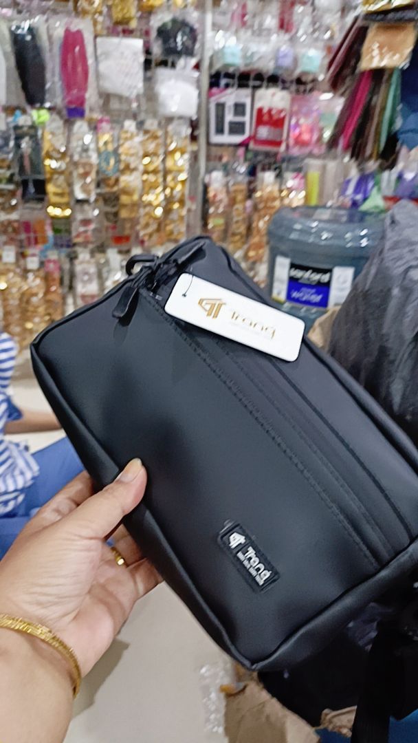 Tas Selempang Pria Anti Air Waterproof Sling Bag Pria 3in1 Tas Slempang Cowok Multifungsi Tas Bahu Pria Casual Kantor - Tranq - Foto ulasan pembeli