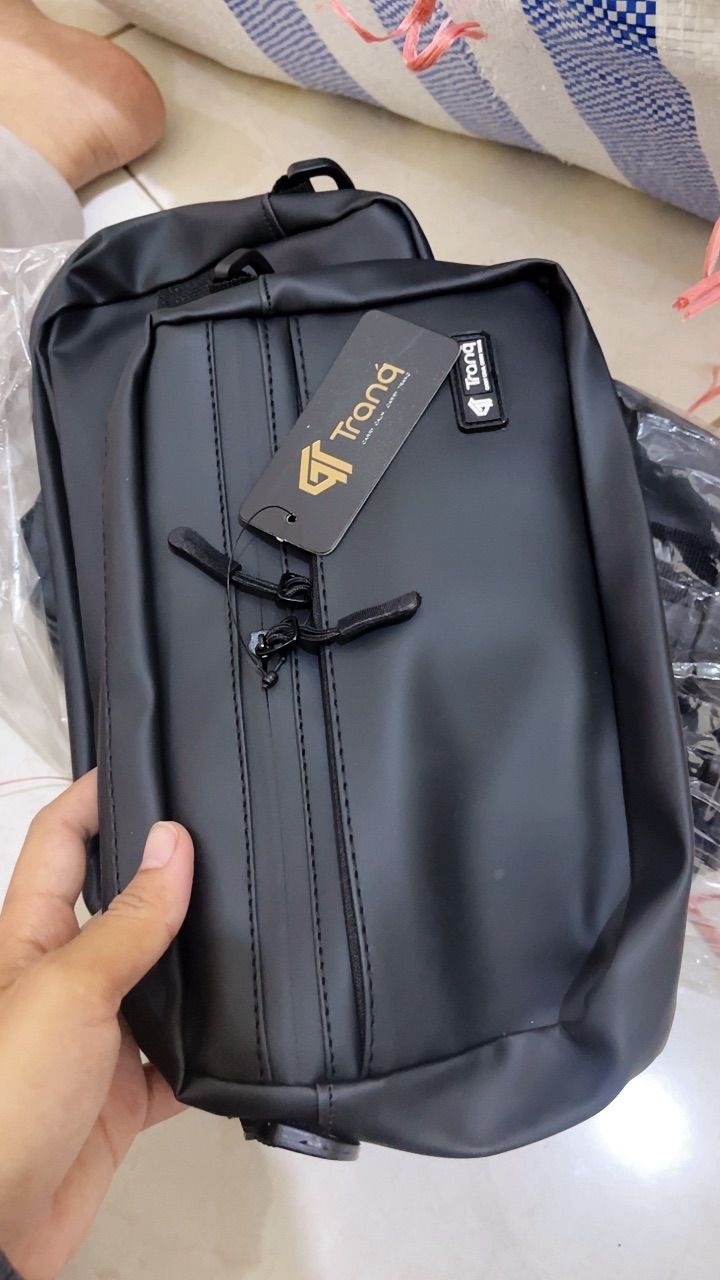 Tas Selempang Pria Anti Air Waterproof Sling Bag Pria 3in1 Tas Slempang Cowok Multifungsi Tas Bahu Pria Casual Kantor - Tranq - Foto ulasan pembeli