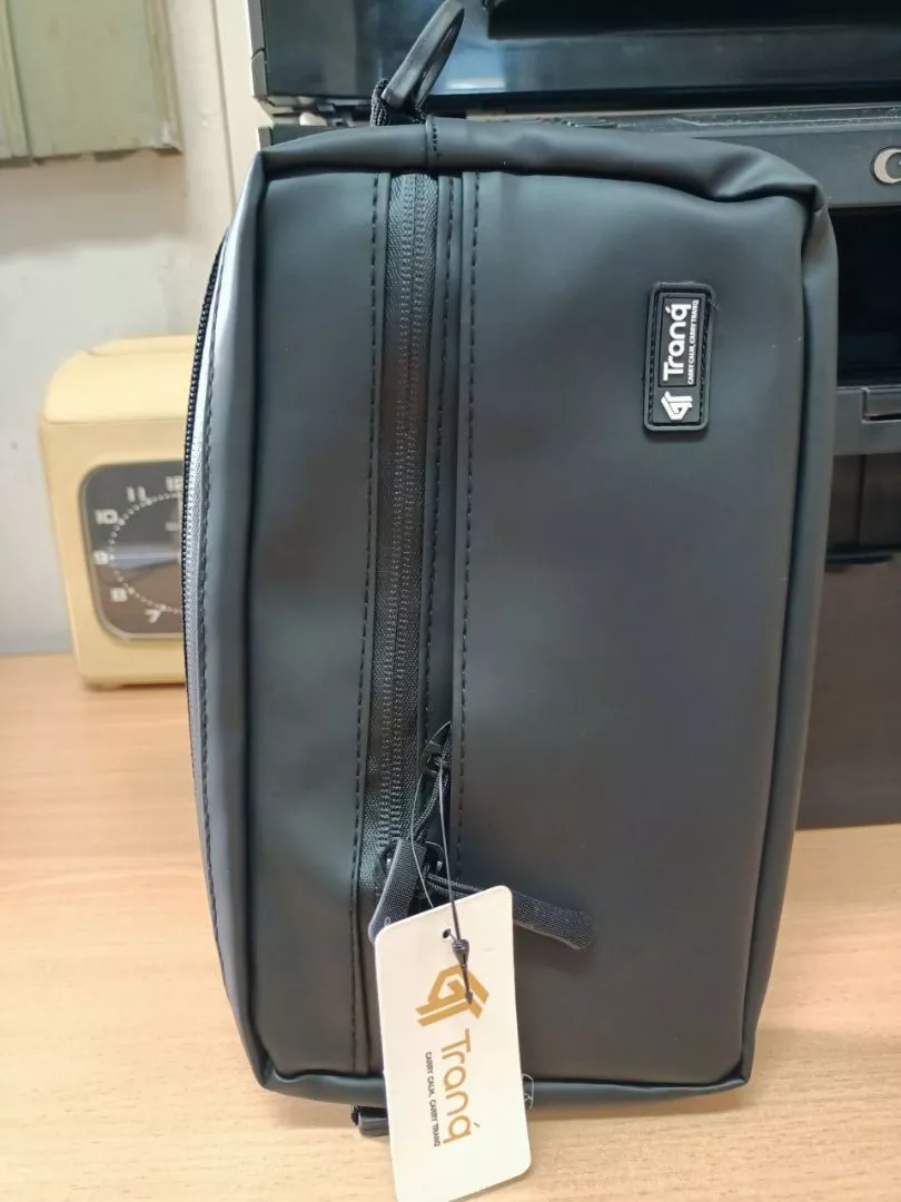 Tas Selempang Pria Anti Air Waterproof Sling Bag Pria 3in1 Tas Slempang Cowok Multifungsi Tas Bahu Pria Casual Kantor - Tranq - Foto ulasan pembeli