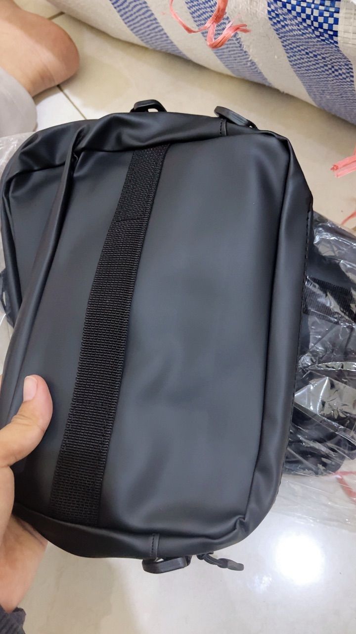 Tas Selempang Pria Anti Air Waterproof Sling Bag Pria 3in1 Tas Slempang Cowok Multifungsi Tas Bahu Pria Casual Kantor - Tranq - Foto ulasan pembeli