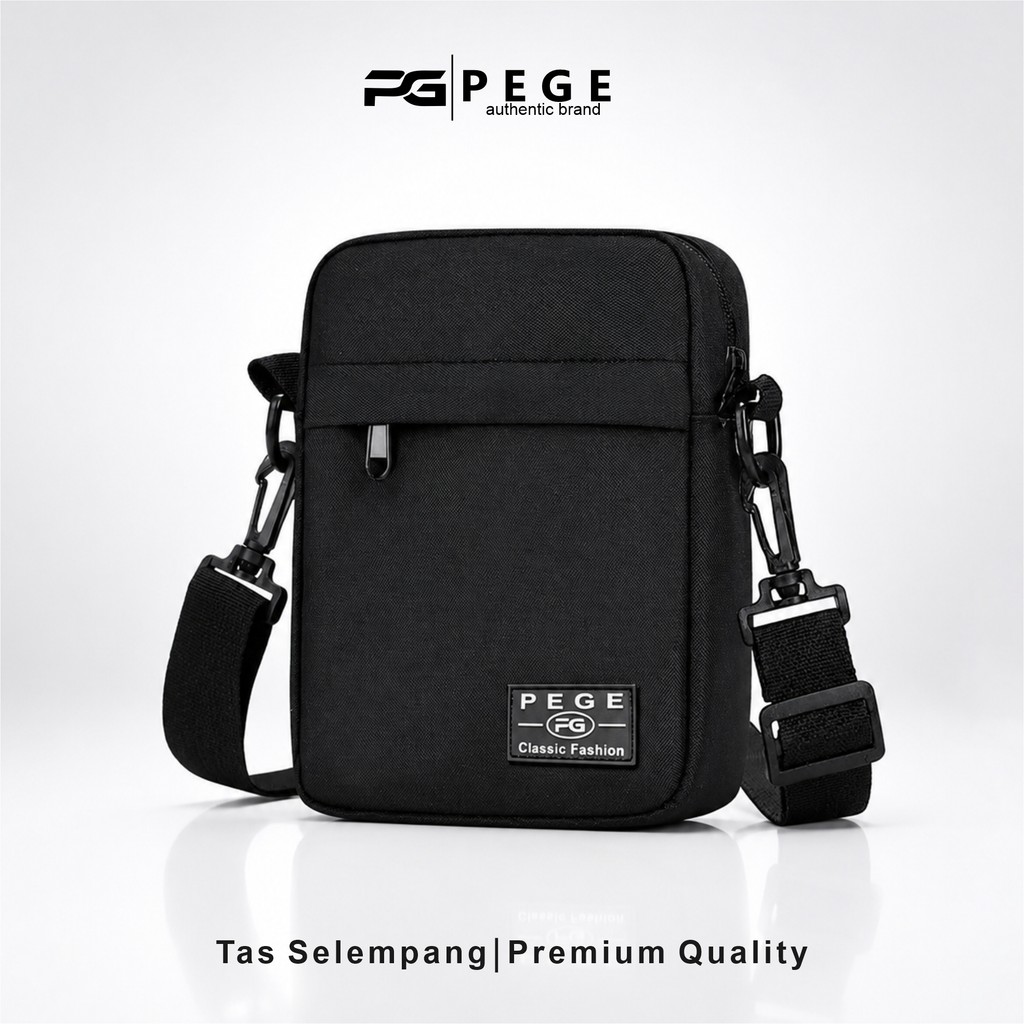 Tas Selempang Pria Hitam Keren Murah Cordura - foto 1 dari 10