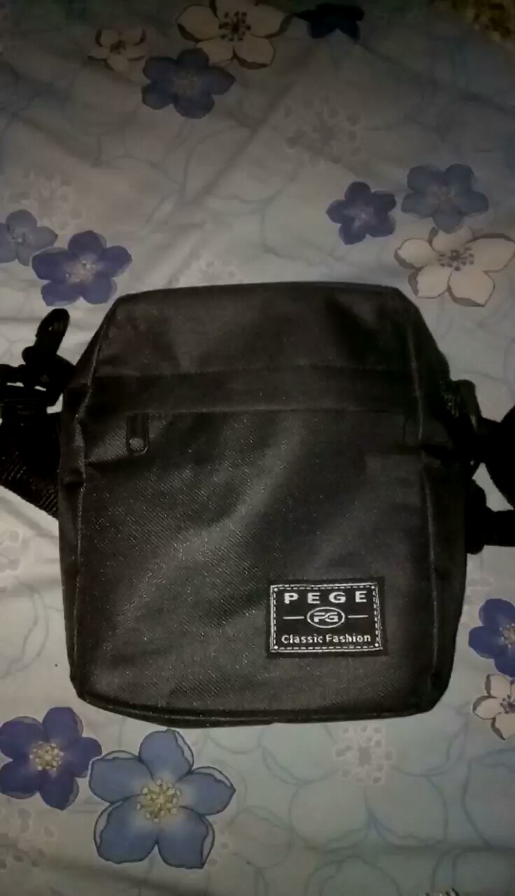 Tas Selempang Pria Hitam Keren Murah Cordura - Foto ulasan pembeli