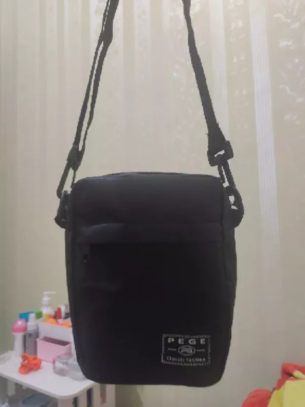 Tas Selempang Pria Hitam Keren Murah Cordura - Foto ulasan pembeli