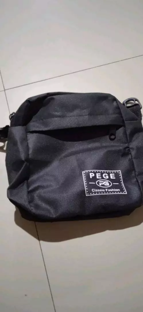 Tas Selempang Pria Hitam Keren Murah Cordura - Foto ulasan pembeli
