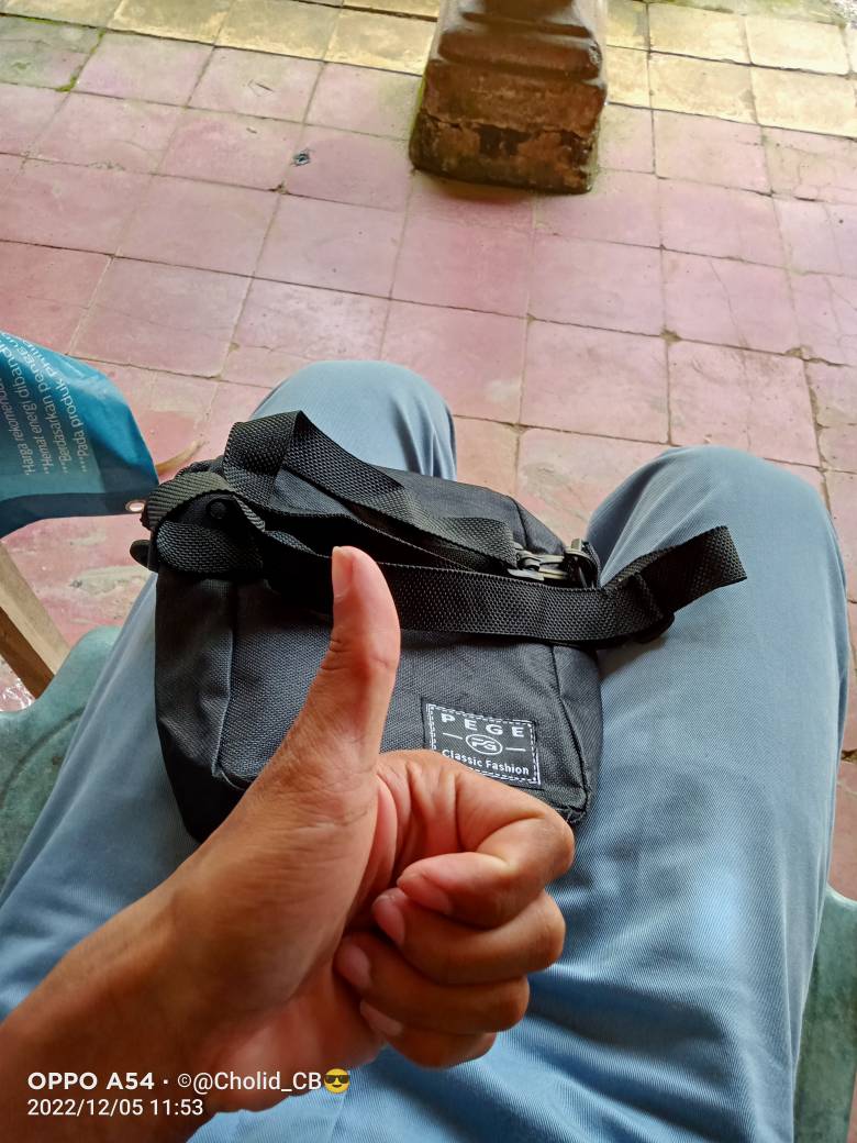 Tas Selempang Pria Polos Hitam Keren Murah - foto 7 dari 10