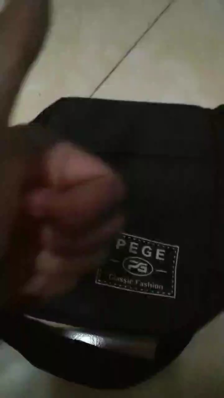 Tas Selempang Pria Polos Hitam Keren Murah - Foto ulasan pembeli
