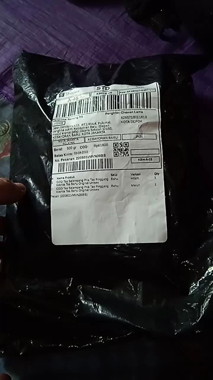 Tas Selempang Pria Tas Pinggang Wanita Tas Bahu Original Unisex - Foto ulasan pembeli