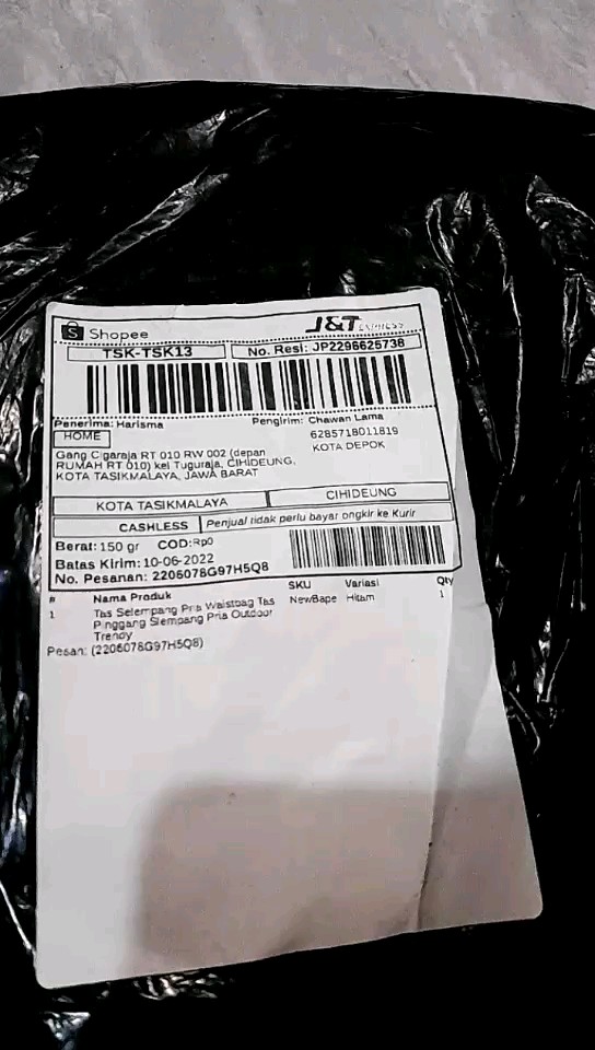 Tas Selempang Pria Trendy Praktis Untuk Outdoor - Foto ulasan pembeli