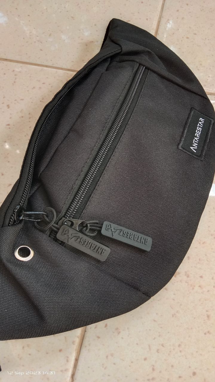 Tas Selempang Pria Waist Bag ANTARESTAR Tas Pinggang Crossbody Cordura Waistbag Keren Trendy - foto 3 dari 10