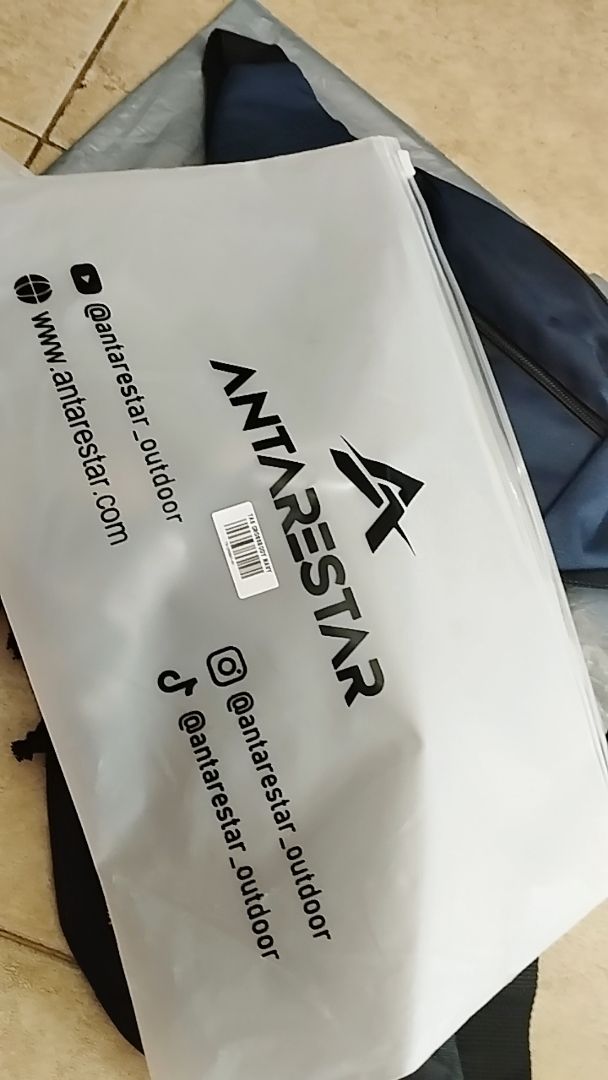 Tas Selempang Pria Waist Bag ANTARESTAR Tas Pinggang Crossbody Cordura Waistbag Keren Trendy - Foto ulasan pembeli