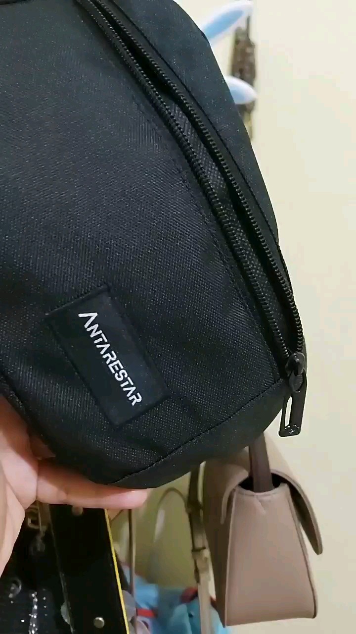 Tas Selempang Pria Waist Bag ANTARESTAR Tas Pinggang Crossbody Cordura Waistbag Keren Trendy - Foto ulasan pembeli
