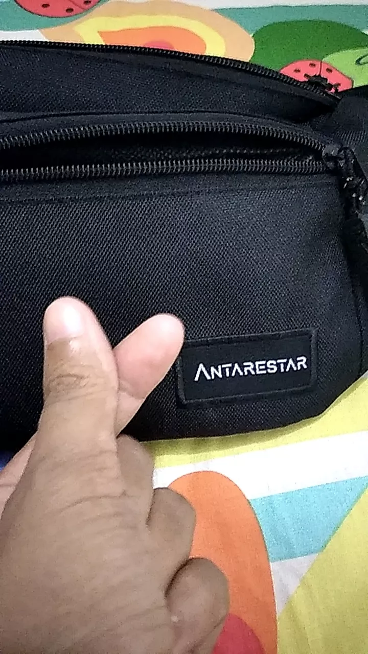 Tas Selempang Pria Waist Bag ANTARESTAR Tas Pinggang Crossbody Cordura Waistbag Keren Trendy - Foto ulasan pembeli
