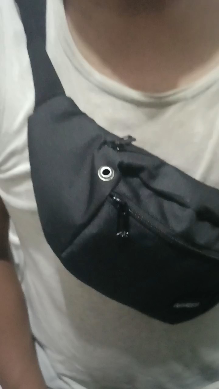 Tas Selempang Pria Waist Bag ANTARESTAR Tas Pinggang Crossbody Cordura Waistbag Keren Trendy - Foto ulasan pembeli