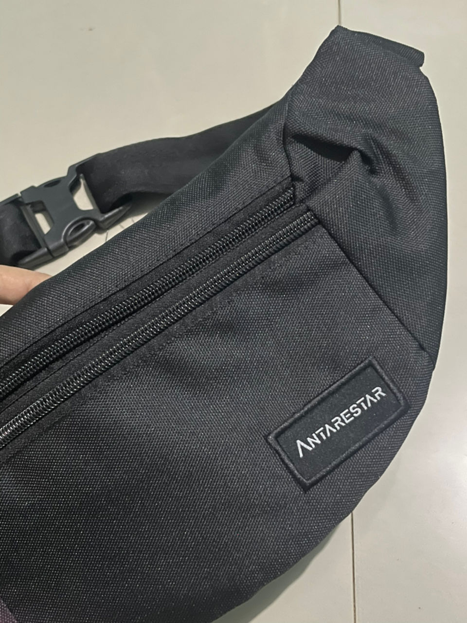Tas Selempang Pria Waist Bag ANTARESTAR Tas Pinggang Crossbody Cordura Waistbag Keren Trendy - Foto ulasan pembeli