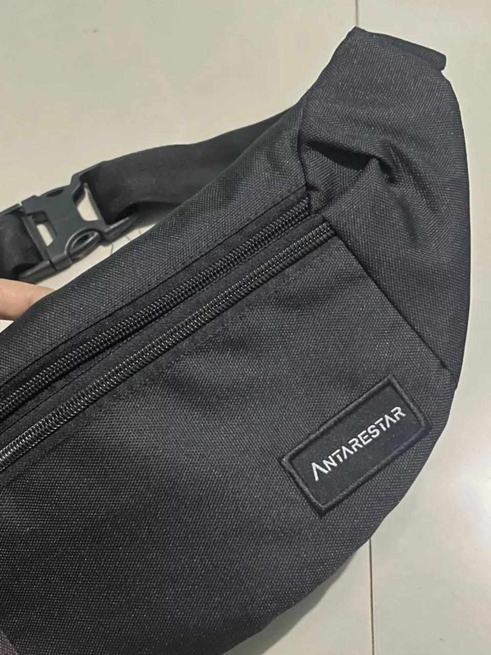 Tas Selempang Pria Waist Bag ANTARESTAR Tas Pinggang Crossbody Cordura Waistbag Keren Trendy - Foto ulasan pembeli