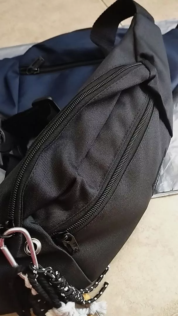 Tas Selempang Pria Waist Bag ANTARESTAR Tas Pinggang Crossbody Cordura Waistbag Keren Trendy - Foto ulasan pembeli