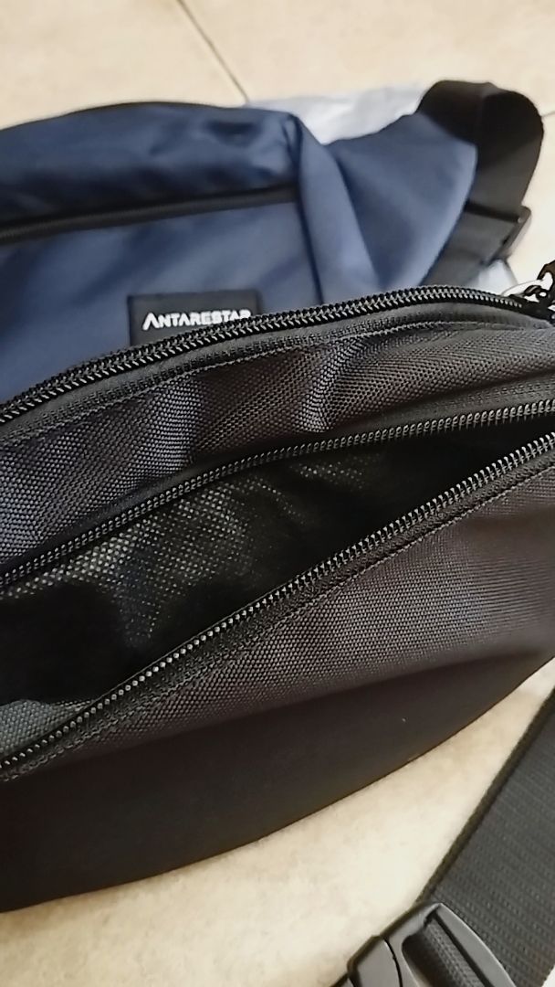 Tas Selempang Pria Waist Bag ANTARESTAR Tas Pinggang Crossbody Cordura Waistbag Keren Trendy - Foto ulasan pembeli