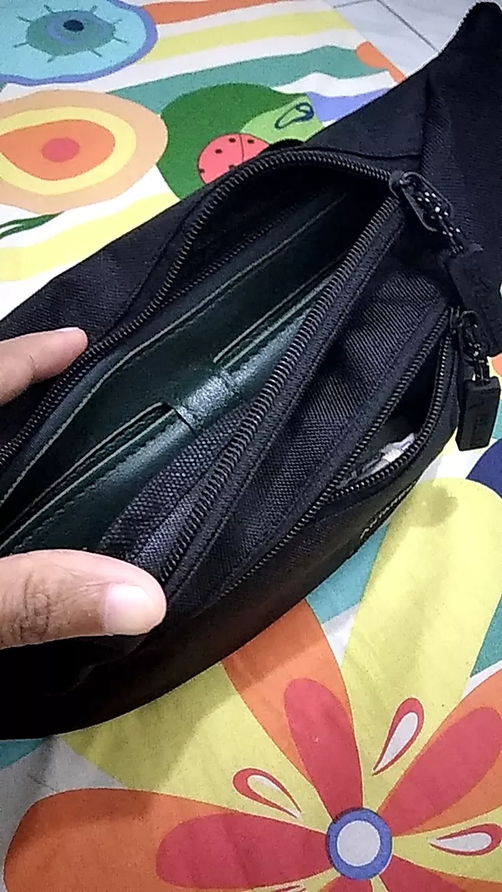 Tas Selempang Pria Waist Bag ANTARESTAR Tas Pinggang Crossbody Cordura Waistbag Keren Trendy - Foto ulasan pembeli