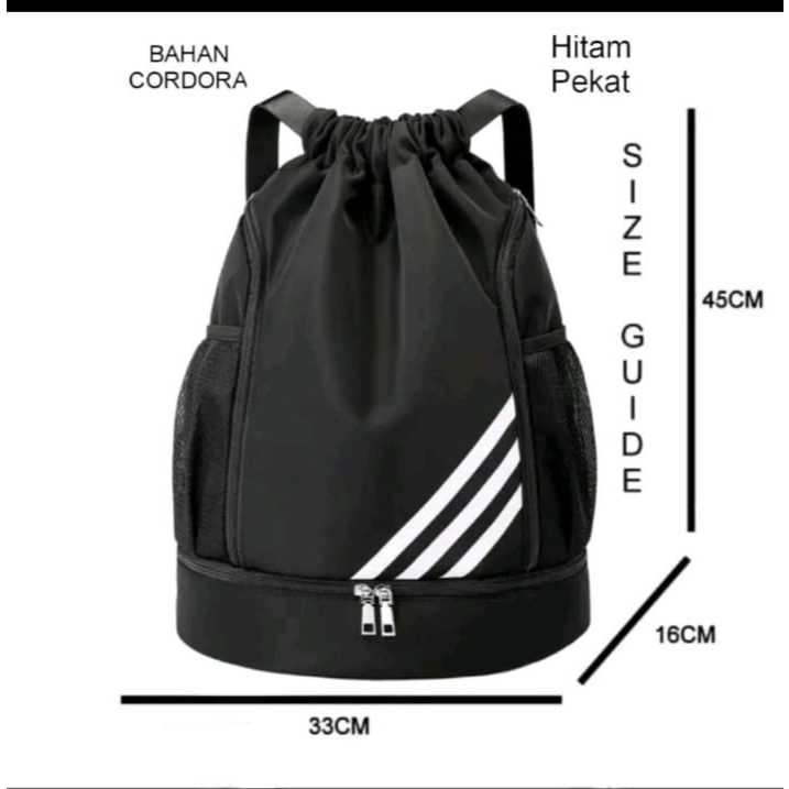 Tas Serut Olahraga Unisex Waterproof Multifungsi - foto 10 dari 10