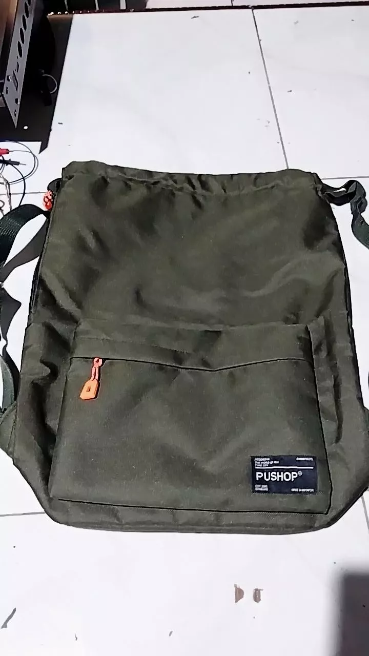 Tas Serut Stringbag Ransel Multifungsi Pushop DayFit - Foto ulasan pembeli