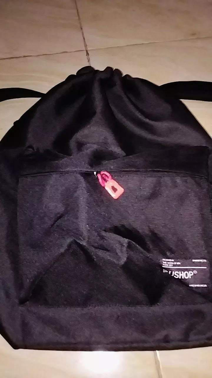 Tas Serut Stringbag Ransel Multifungsi Pushop DayFit - Foto ulasan pembeli