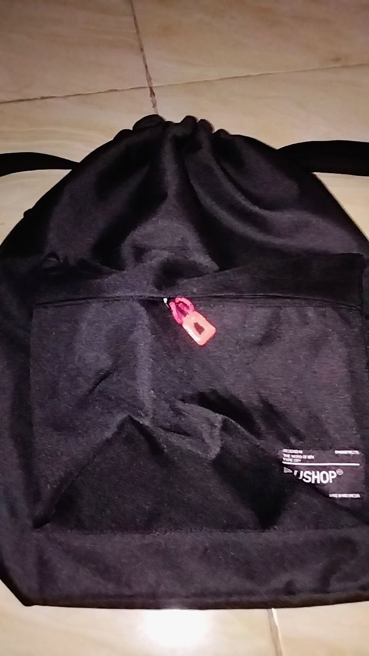 Tas Serut Stringbag Ransel Multifungsi Pushop DayFit - Foto ulasan pembeli