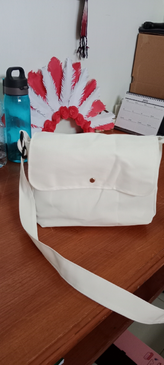 Tas Slengkang Kanvas Unisex Tali Tebal Kuat - foto 7 dari 10