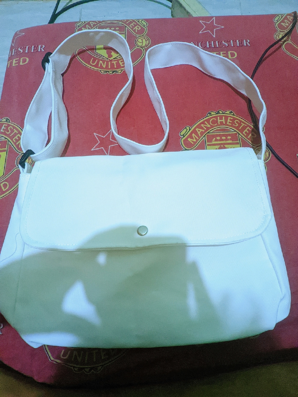 Tas Slengkang Kanvas Unisex Tali Tebal Kuat - Foto ulasan pembeli