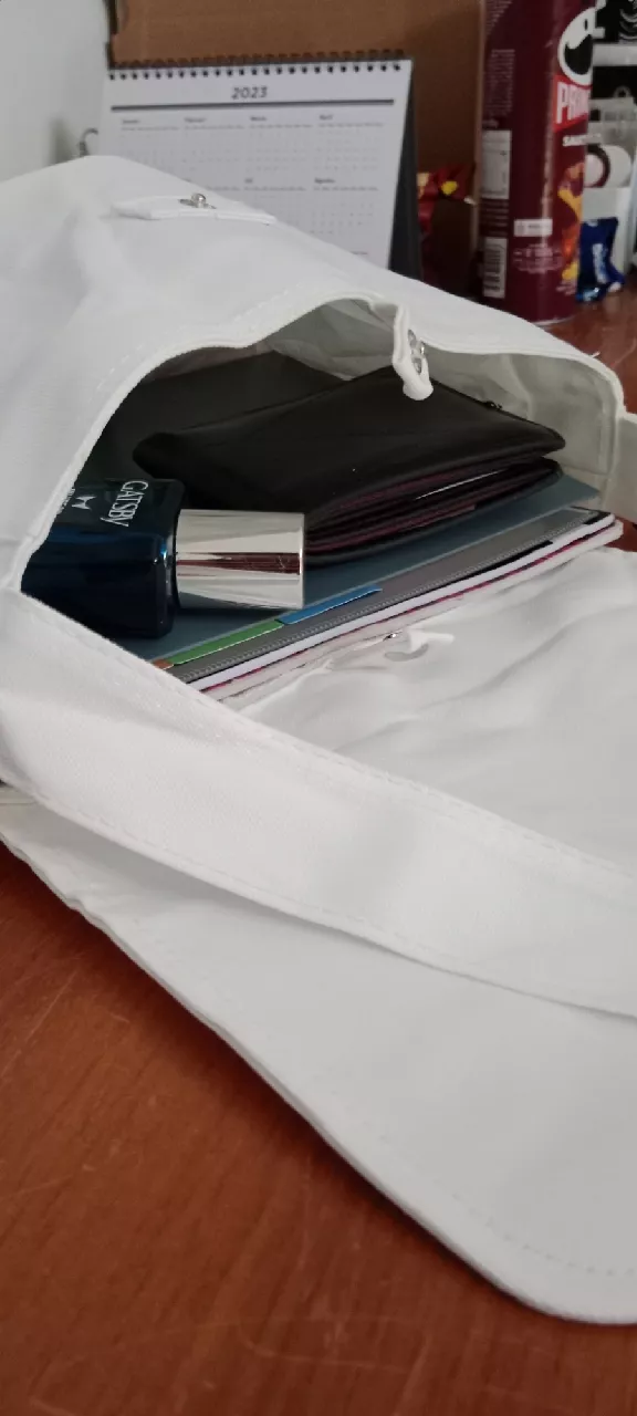 Tas Slengkang Kanvas Unisex Tali Tebal Kuat - Foto ulasan pembeli