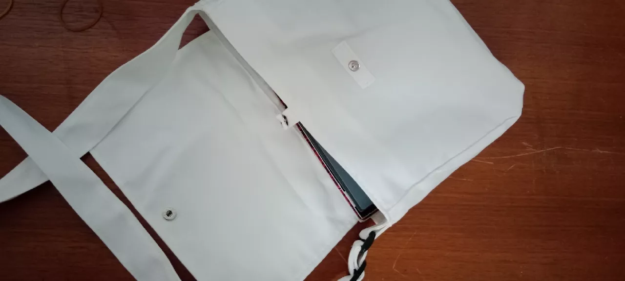 Tas Slengkang Kanvas Unisex Tali Tebal Kuat - Foto ulasan pembeli