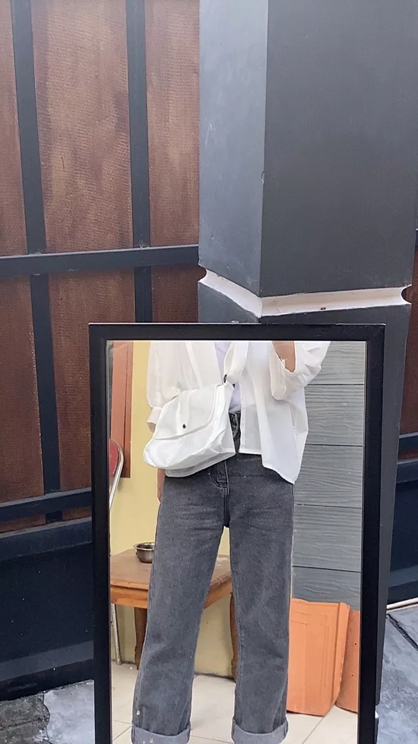Tas Slengkang Kanvas Unisex Tali Tebal Kuat - Foto ulasan pembeli