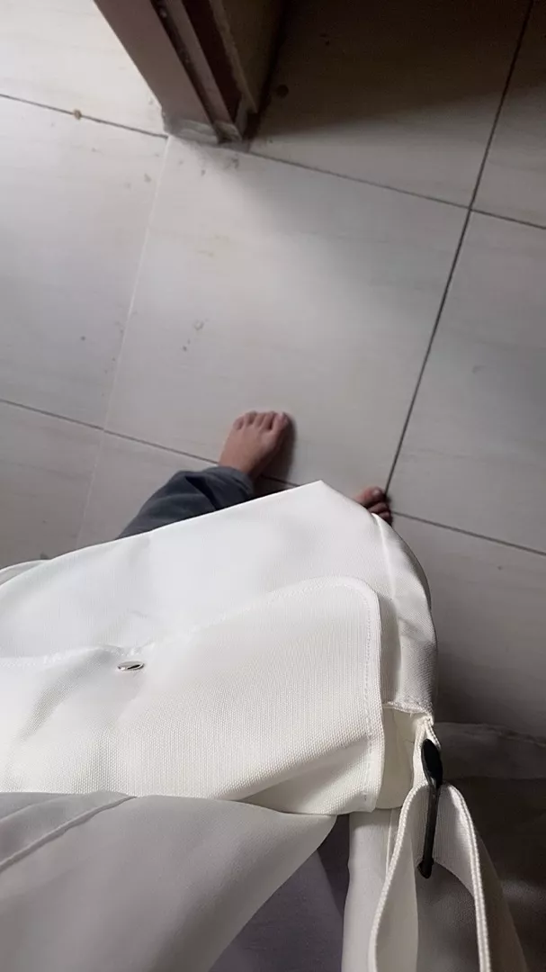 Tas Slengkang Kanvas Unisex Tali Tebal Kuat - Foto ulasan pembeli