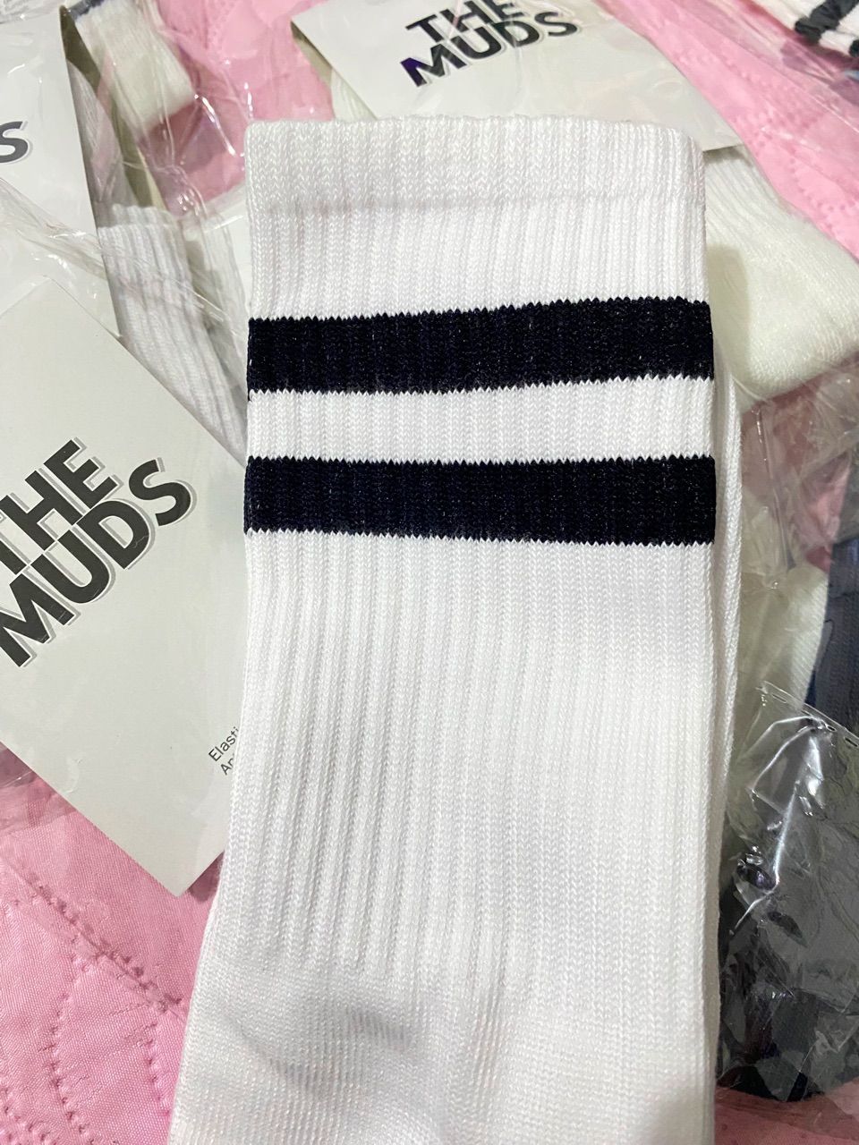 THE MUDS - Kaos Kaki Oldschool Motif Stripe 2 - Foto ulasan pembeli