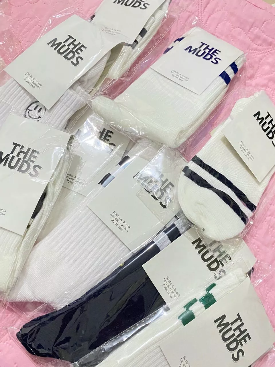 THE MUDS - Kaos Kaki Oldschool Motif Stripe 2 - Foto ulasan pembeli