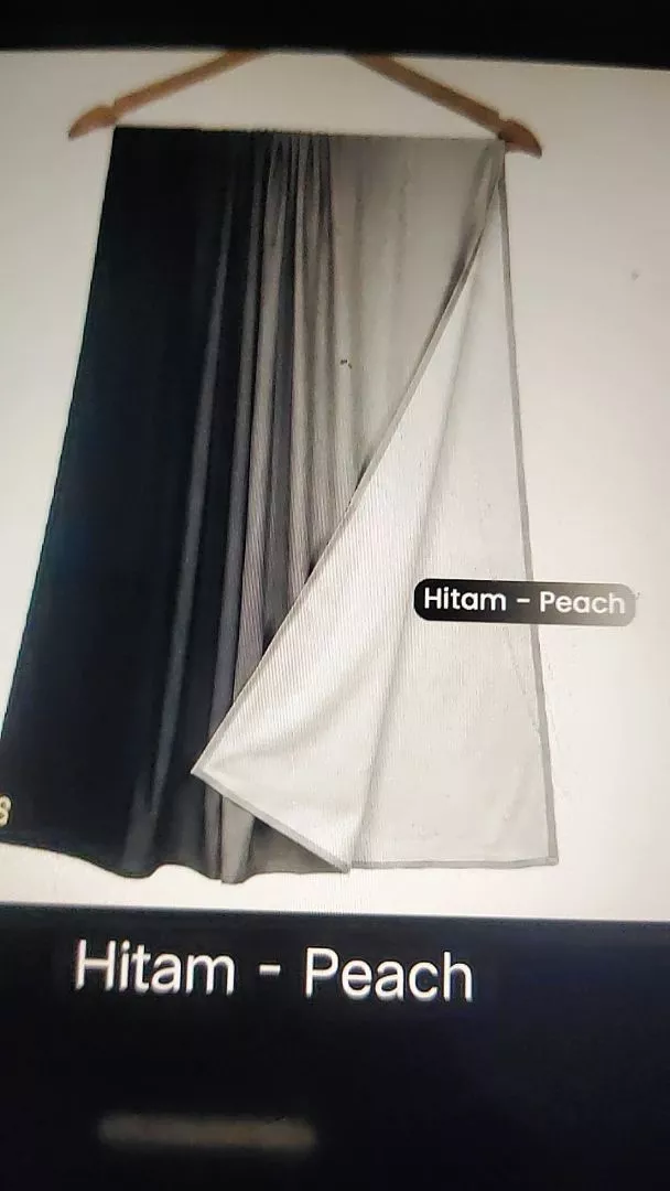 Timcraft Pashmina Ceruty Baby Doll Gradasi Ombre Two Tone - Foto ulasan pembeli