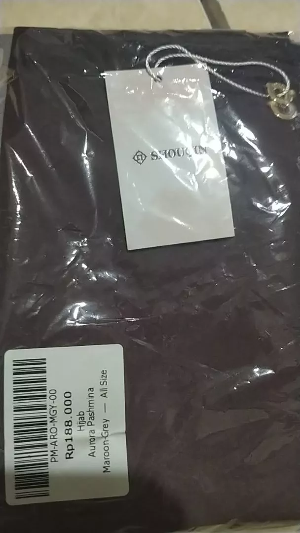 Timcraft Pashmina Ceruty Baby Doll Gradasi Ombre Two Tone - Foto ulasan pembeli