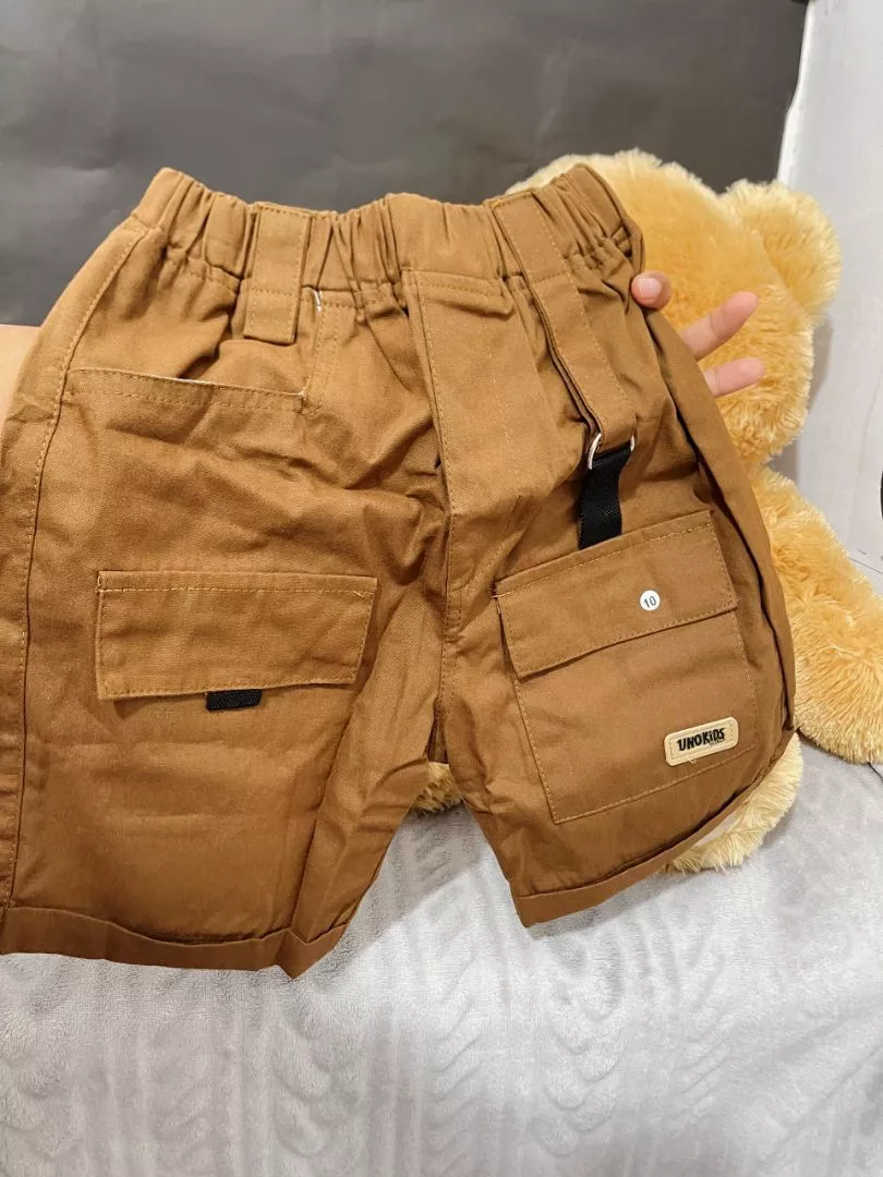 Unokids Cargo Shortpants Anak Original Cotton - Foto ulasan pembeli