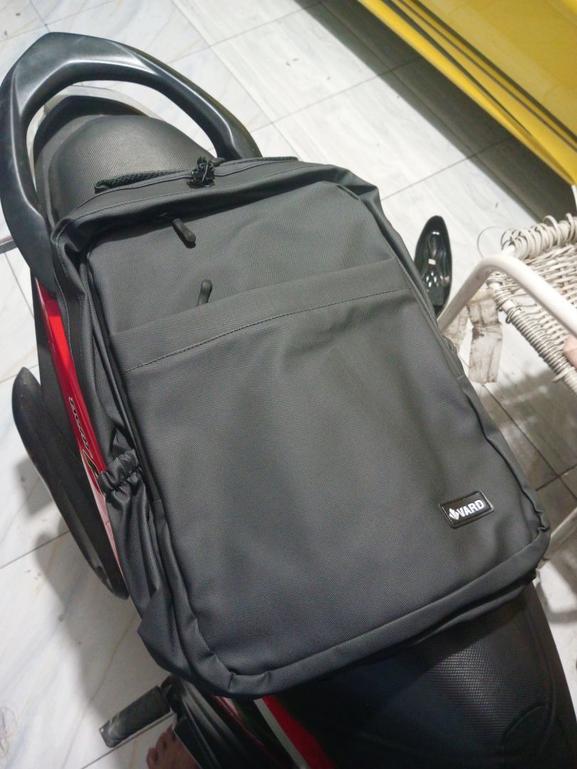 VARD Tas Ransel Pria Wanita Backpack Laptop 16 Inch Water Resistant Tas Kuliah Kerja Travel Casual Premium - foto 3 dari 10